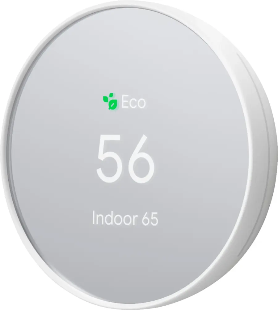 Alt View 16. Google - Nest Smart Programmable Wifi Thermostat - Snow.