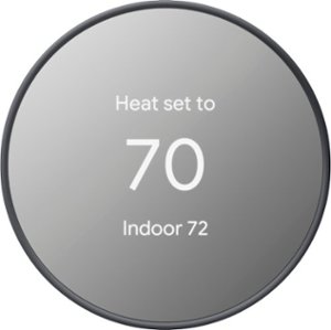 Google - Nest Smart Programmable Wifi Thermostat - Charcoal