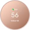 Front. Google - Nest Smart Programmable Wifi Thermostat - Sand.