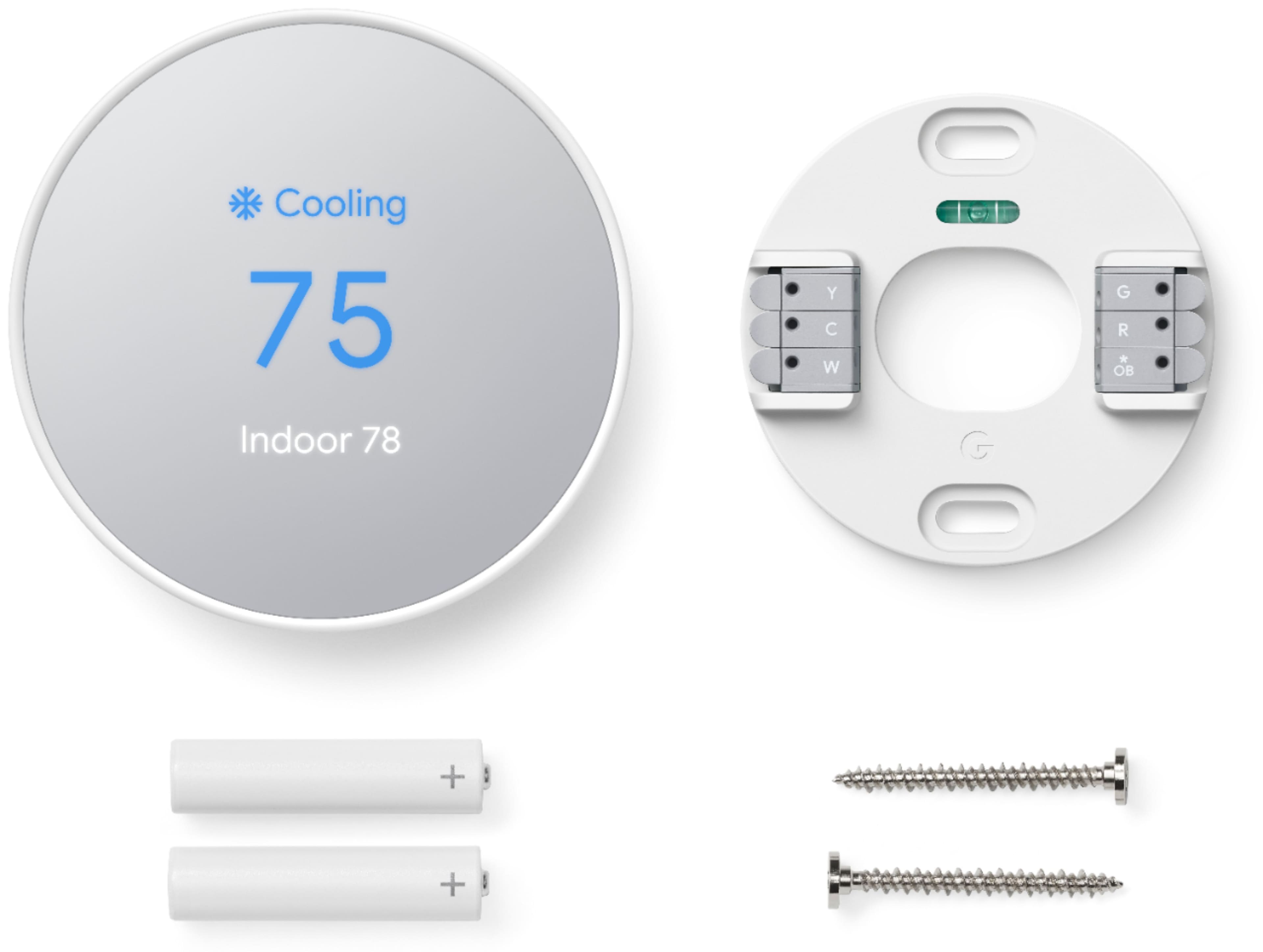 Alt View 20. Google - Nest Smart Programmable Wifi Thermostat - Sand.