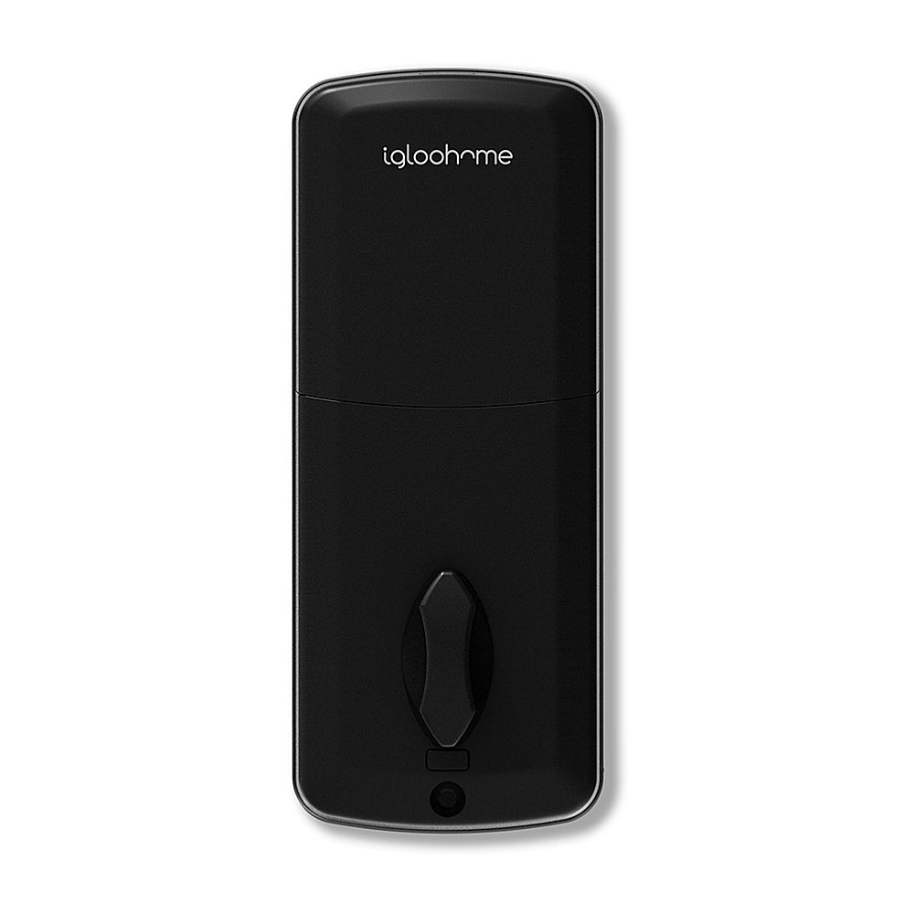 Angle View: igloohome - 2S Smart Lock Bluetooth Retrofit Deadbolt with App/Keypad/Electronic Guest Key Access - Metal Gray