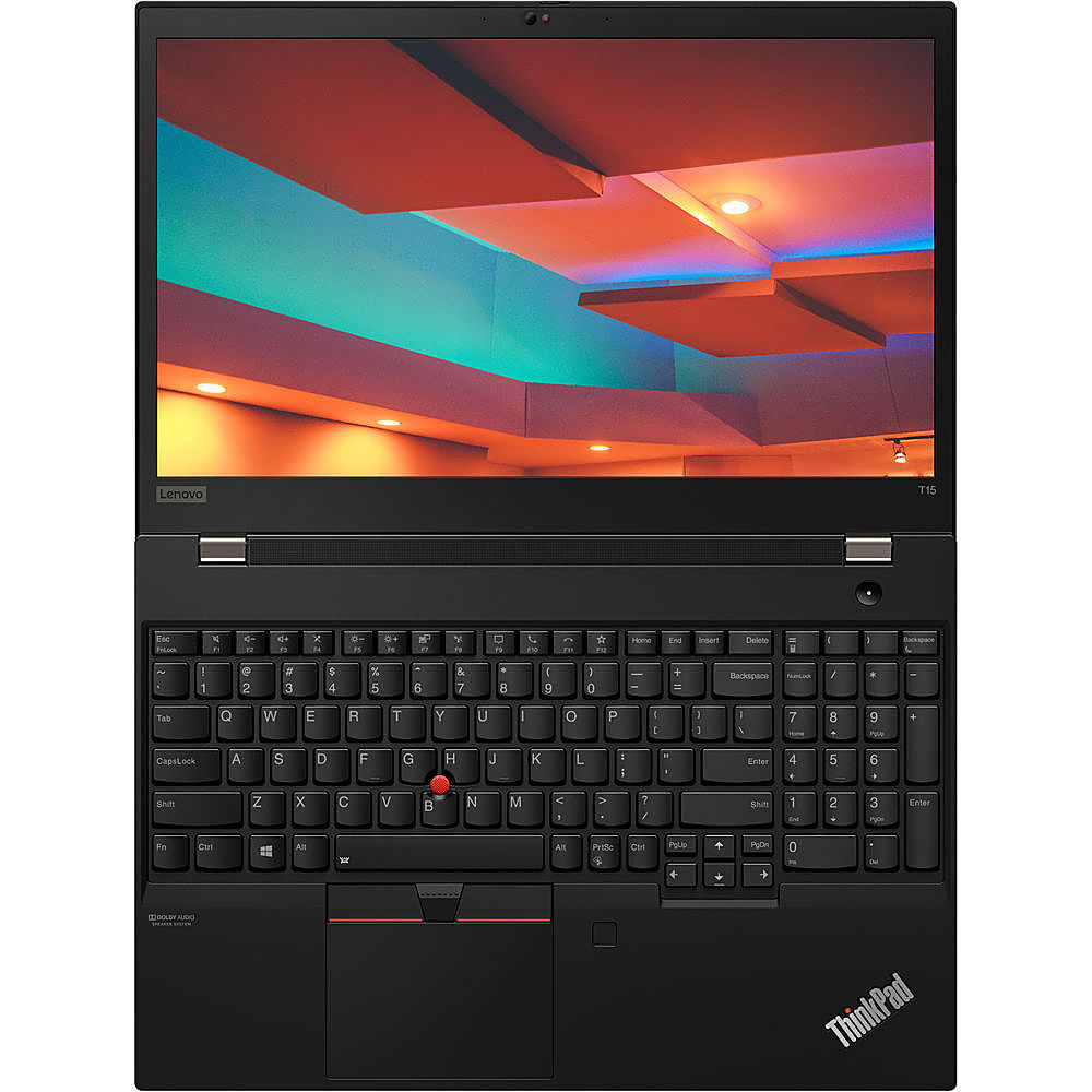Left View: Lenovo - 15.6" ThinkPad P15 Gen 1 Laptop - Black