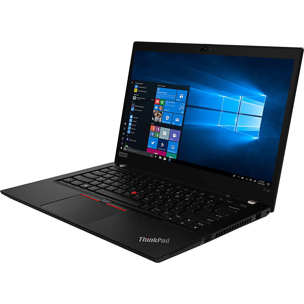 Angle View: Lenovo - 15.6" ThinkPad P15s Gen 1 Laptop - 16GB Memory - Intel Core i7 - 512GB Hard Drive