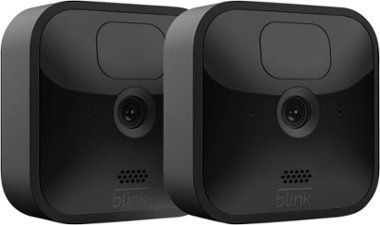 Blink - 2 Outdoor (3rd Gen) Wireless 1080p Security System with up to two-year battery life - Black - Front_Zoom