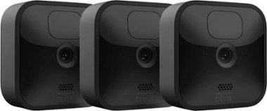 Blink - 3 Outdoor (3rd Gen) Wireless 1080p Security System with up to two-year battery life - Black - Front_Zoom