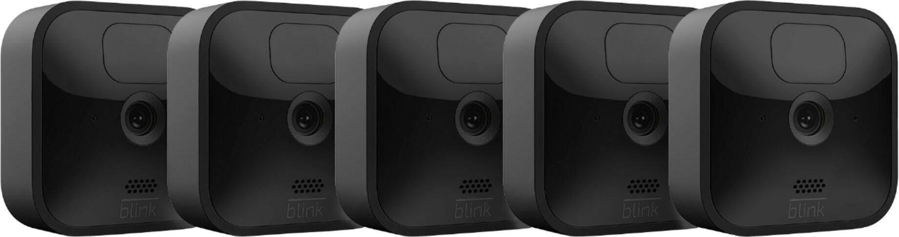 Front. Blink - 5 Outdoor (3rd Gen) Wireless 1080p Security System with up to two-year battery life - Black.