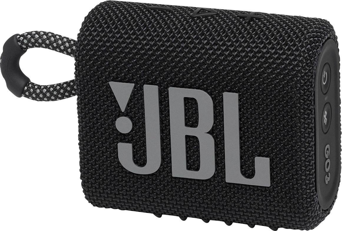 Angle. JBL - GO3 Portable Waterproof Wireless Speaker - Black.