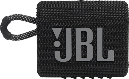 JBL – GO3 Portable Waterproof Wireless Speaker – Black