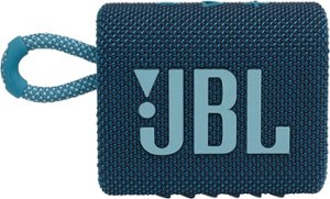 JBL - GO3 Portable Waterproof Wireless Speaker - Blue - Front_Zoom