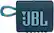 Front. JBL - GO3 Portable Waterproof Wireless Speaker - Blue.