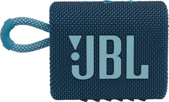 Front Zoom. JBL - GO3 Portable Waterproof Wireless Speaker - Blue.