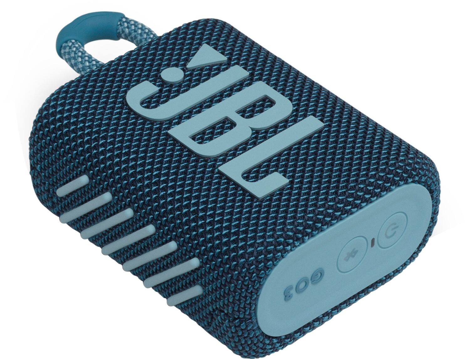 Alt View 11. JBL - GO3 Portable Waterproof Wireless Speaker - Blue.