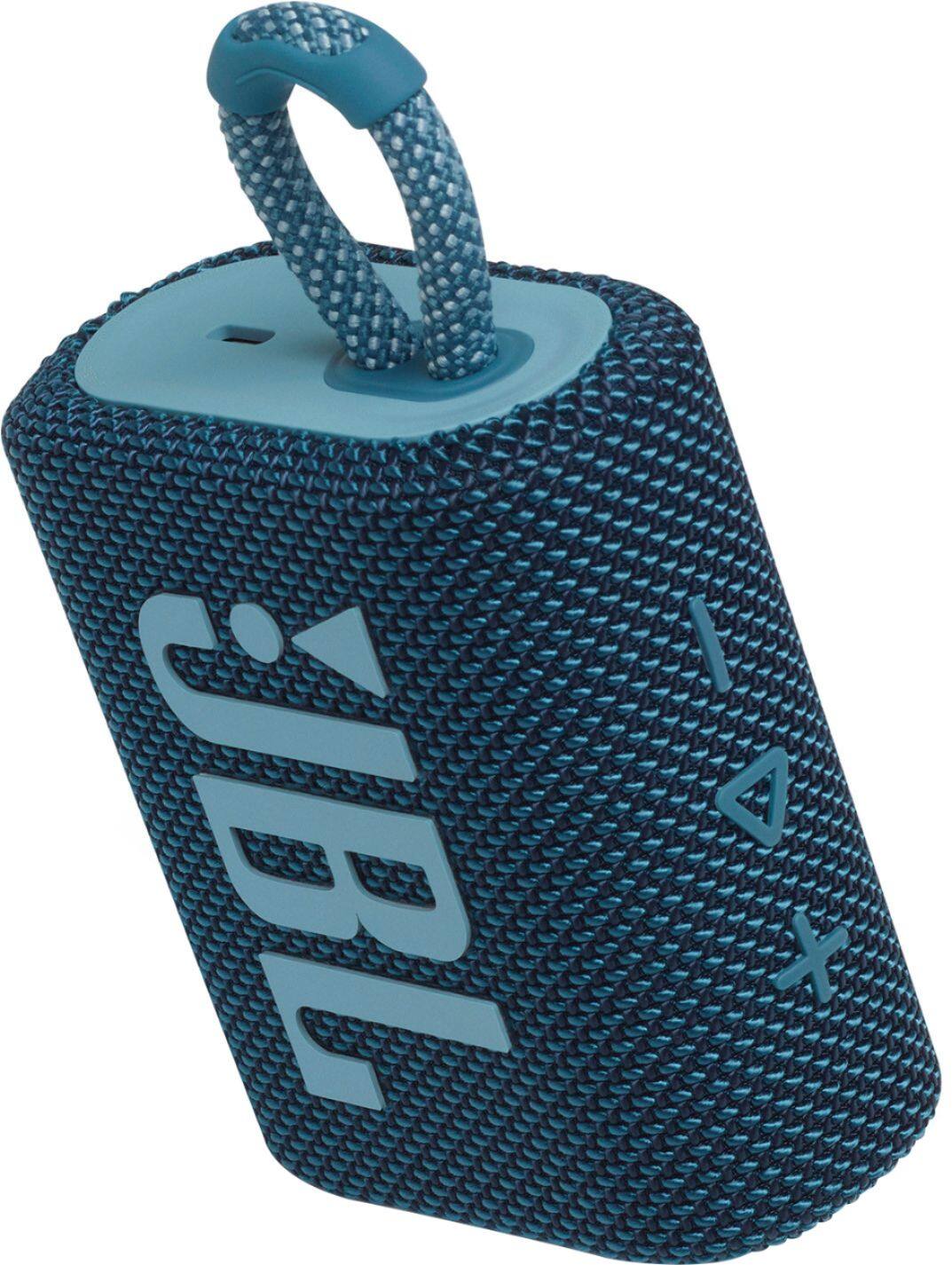 Alt View 14. JBL - GO3 Portable Waterproof Wireless Speaker - Blue.