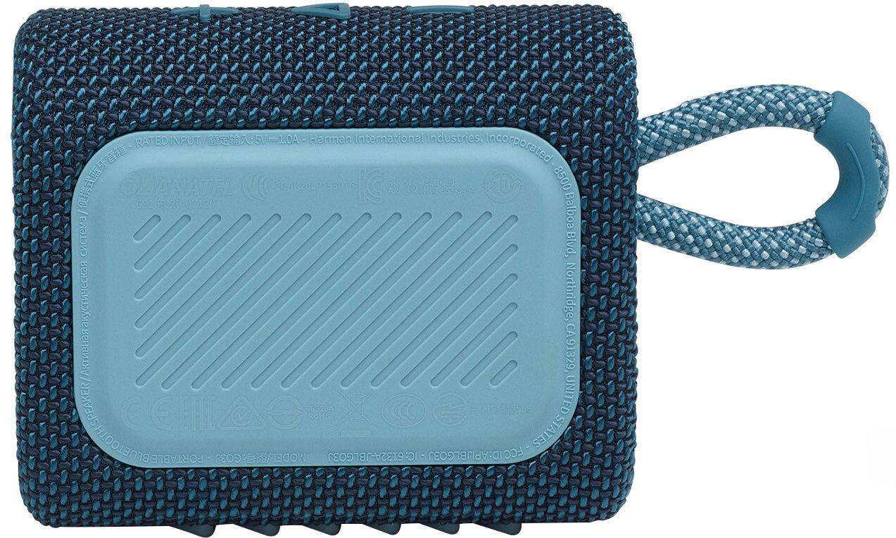 Alt View 15. JBL - GO3 Portable Waterproof Wireless Speaker - Blue.
