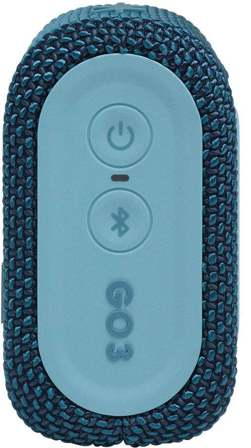 Alt View 17. JBL - GO3 Portable Waterproof Wireless Speaker - Blue.