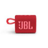 JBL - GO3 Portable Waterproof Wireless Speaker - Red - Front_Zoom