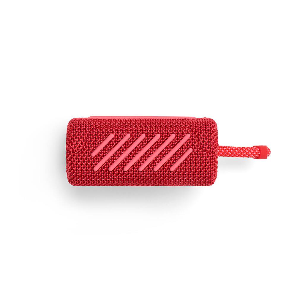 Left. JBL - GO3 Portable Waterproof Wireless Speaker - Red.