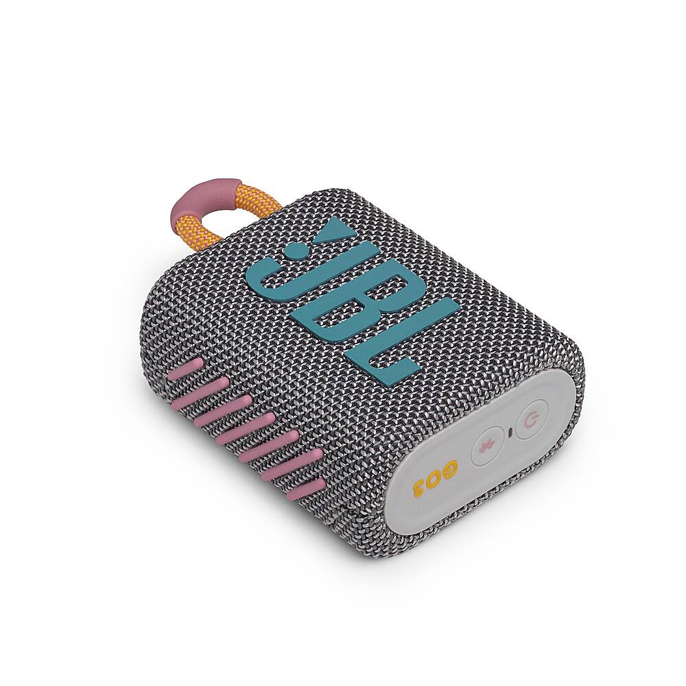 Alt View 12. JBL - GO3 Portable Waterproof Wireless Speaker - Gray.