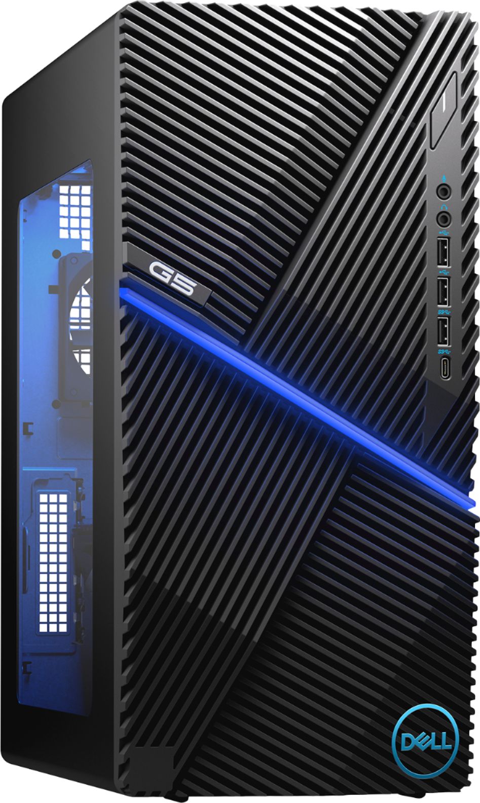 Dell G5 Gaming Desktop Intel Core I7 f 16gb Ram Nvidia Geforce Gtx 1660 Ti 1tb Ssd No Odd Black Clear Side Panel I5000 7385blk Pus Best Buy