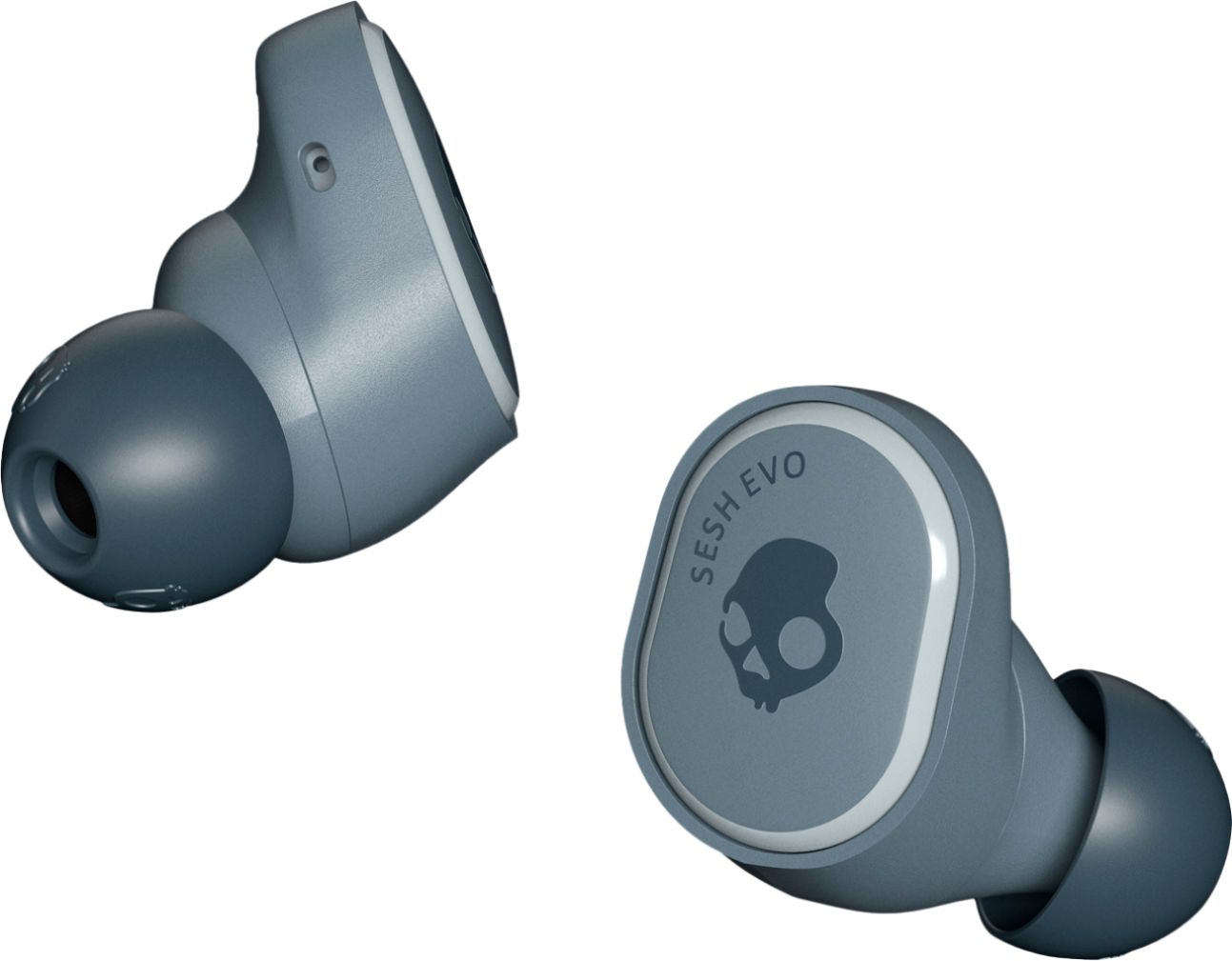 Left View: Skullcandy - Sesh Evo True Wireless In-Ear Headphones - Chill Grey