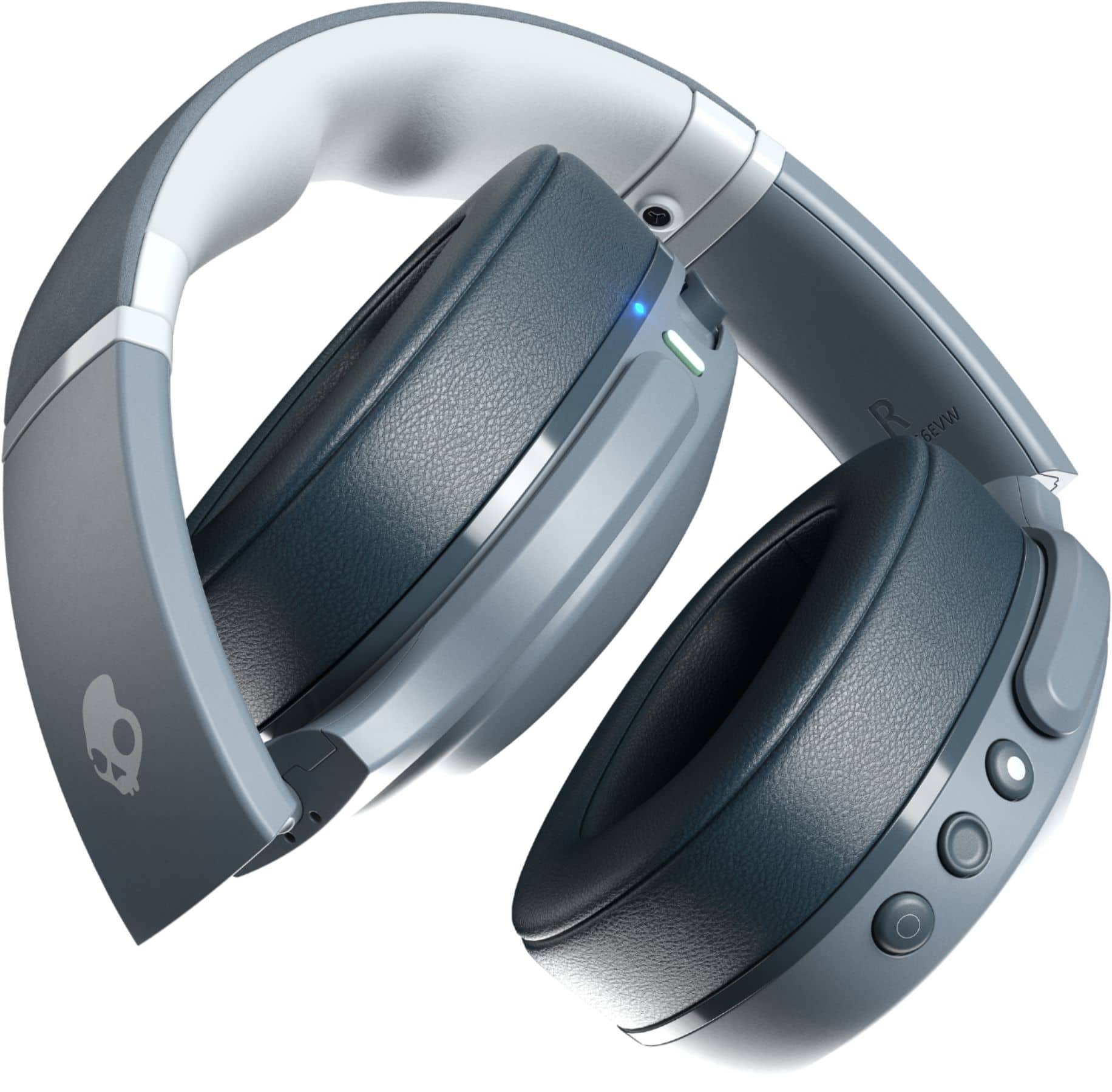 Alt View 13. Skullcandy - Crusher Evo Over-the-Ear Wireless Headphones - Chill Grey.