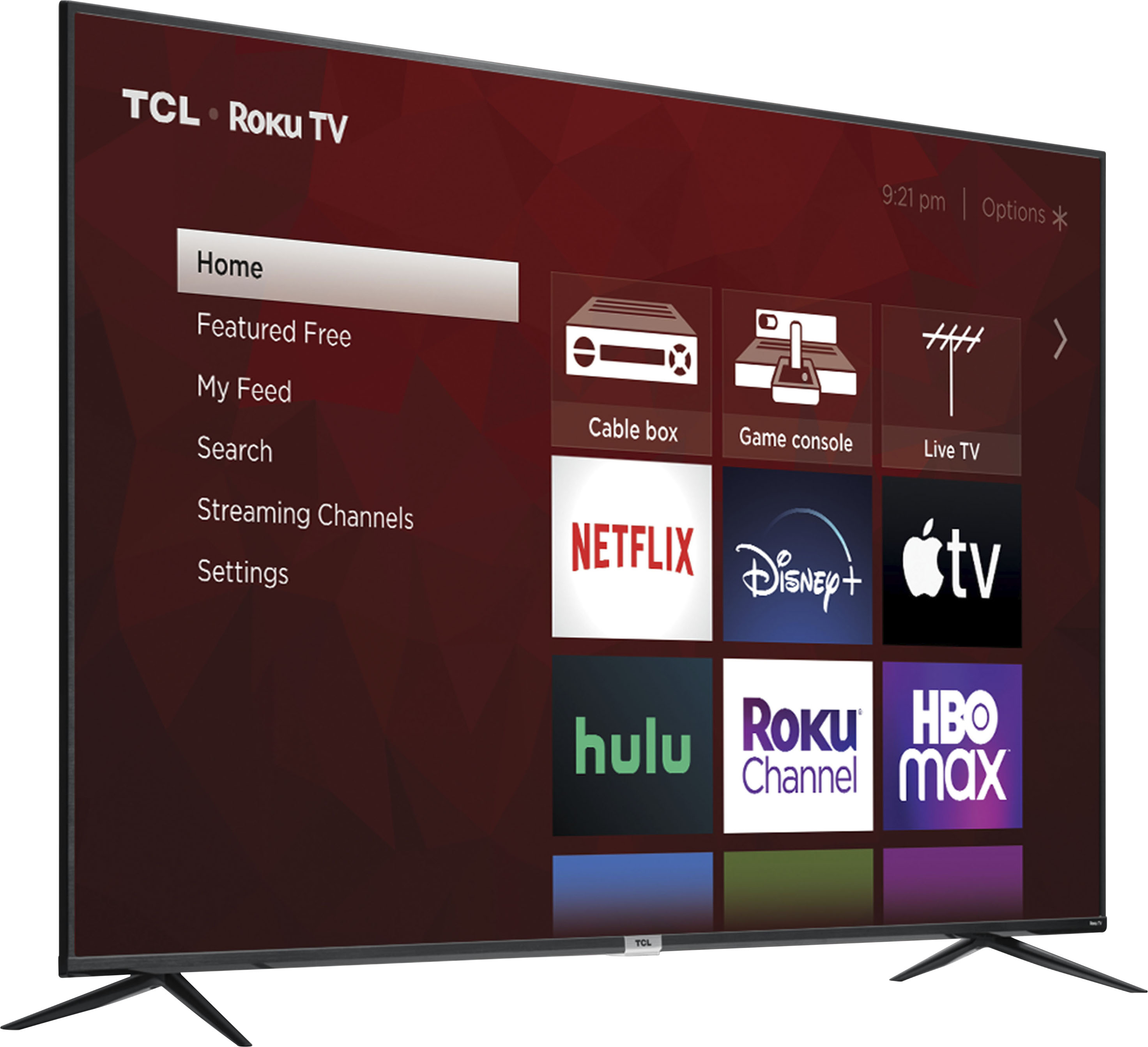 Angle View: TCL - 50” Class 4 Series 4K UHD Smart Roku TV