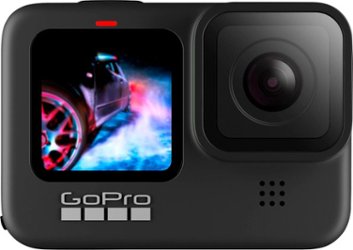 GoPro - HERO9 Black 5K and 20 MP Streaming Action Camera - Black - Angle_Zoom