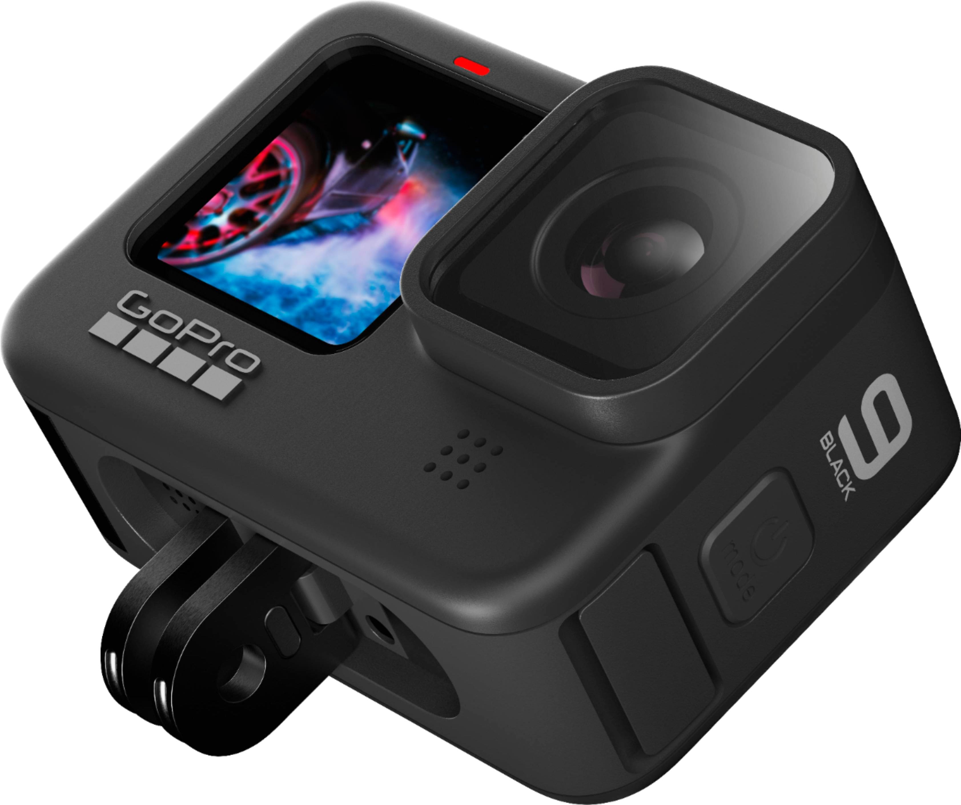  GoPro HERO9 Black - Waterproof Action Camera with Front LCD  and Touch Rear Screens, 5K HD Video, 20MP Photos, 1080p Live Streaming,  Stabilization + Sandisk 64GB Card and Extra Battery : Electronics