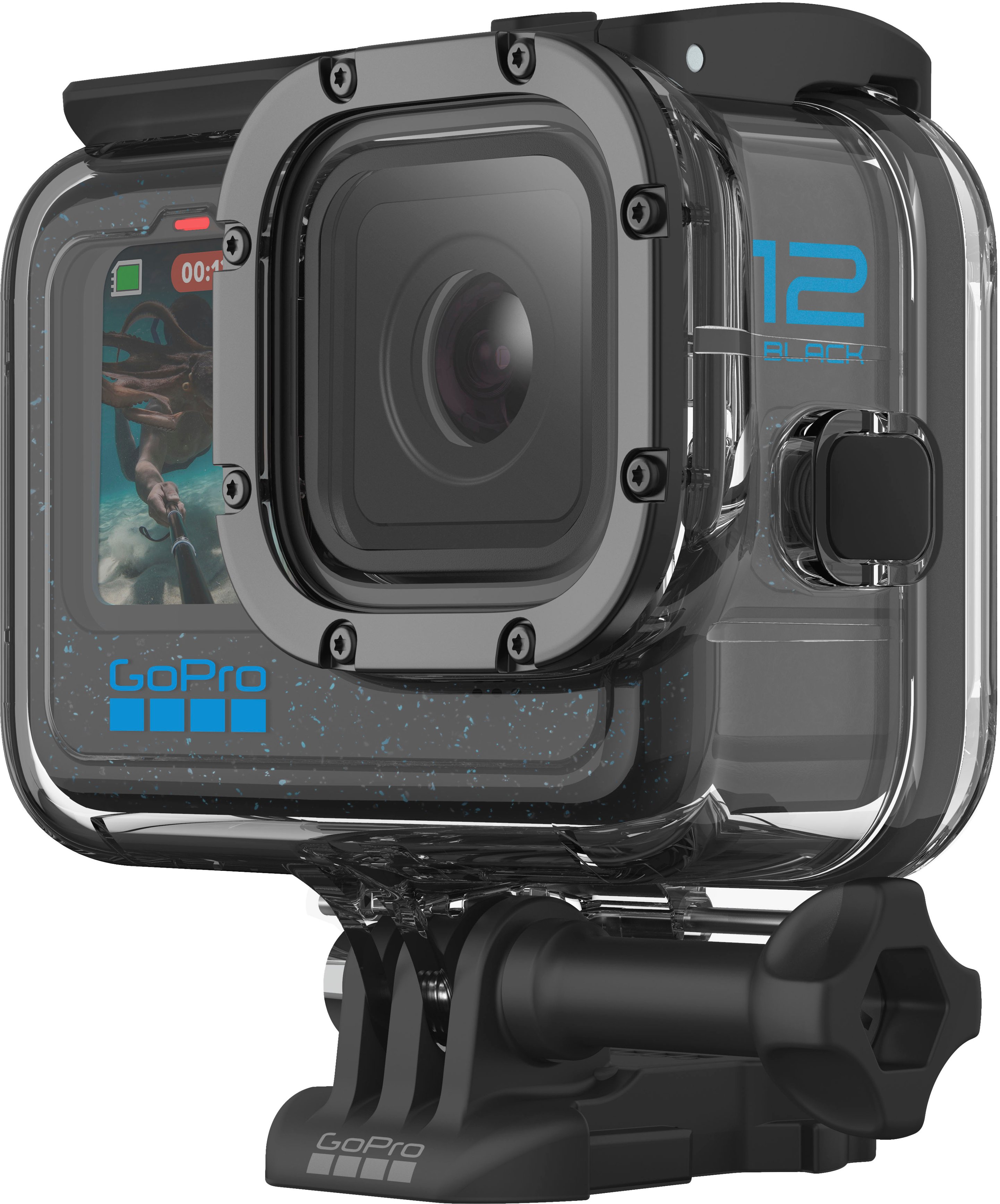 FitStill Black Silicone Sleeve Case for Go Pro Hero 12/Hero 11/Hero 10/Hero  9 Black,Battery Side Cover&Screen Protectors& Lens Caps&Lanyard for Go Pro