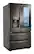 Angle. LG - 28 Cu. Ft. 4-Door French Door Smart Refrigerator with Dual Ice - Printproof Black Stainless Steel.