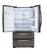 Alt View 18. LG - 28 Cu. Ft. 4-Door French Door Smart Refrigerator with Dual Ice - Printproof Black Stainless Steel.