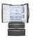 Alt View 19. LG - 28 Cu. Ft. 4-Door French Door Smart Refrigerator with Dual Ice - Printproof Black Stainless Steel.
