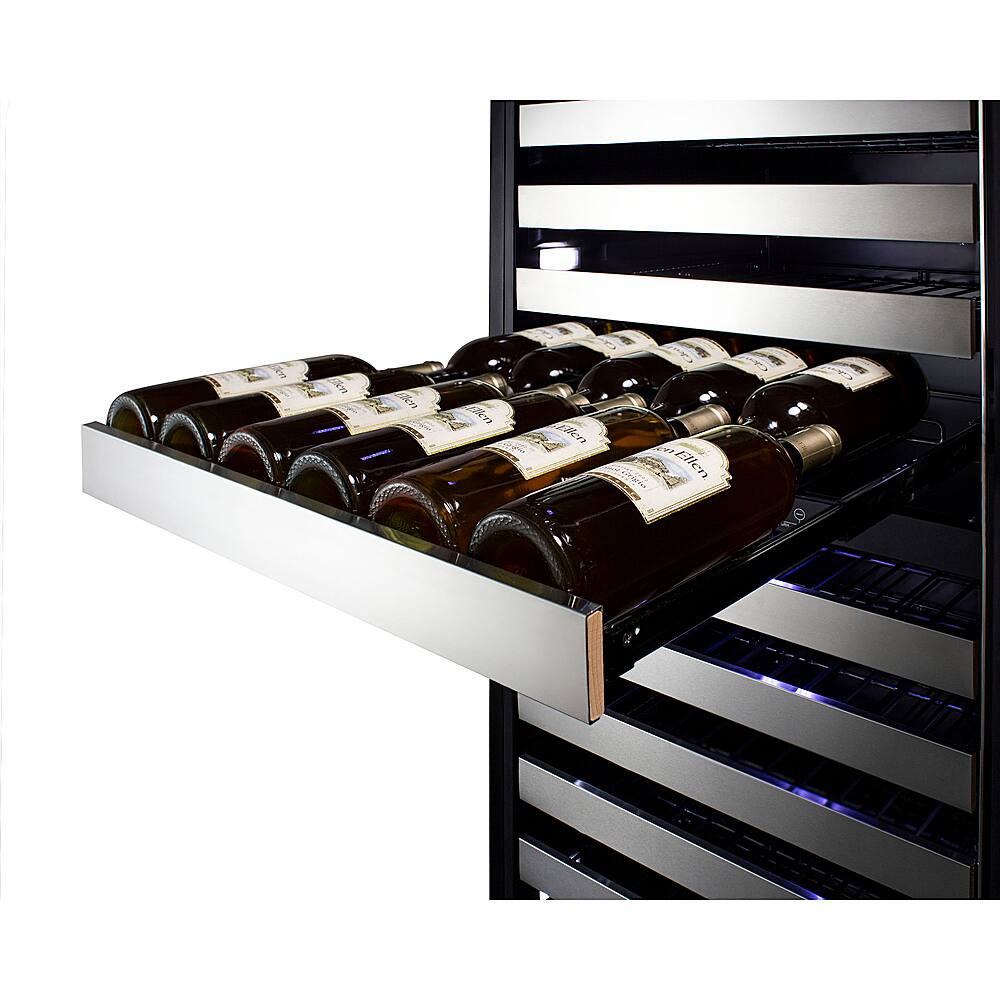 Alt View 12. Summit Appliance - LWC2Z195 Dual Zone Commercial Wine Cellar - Black.