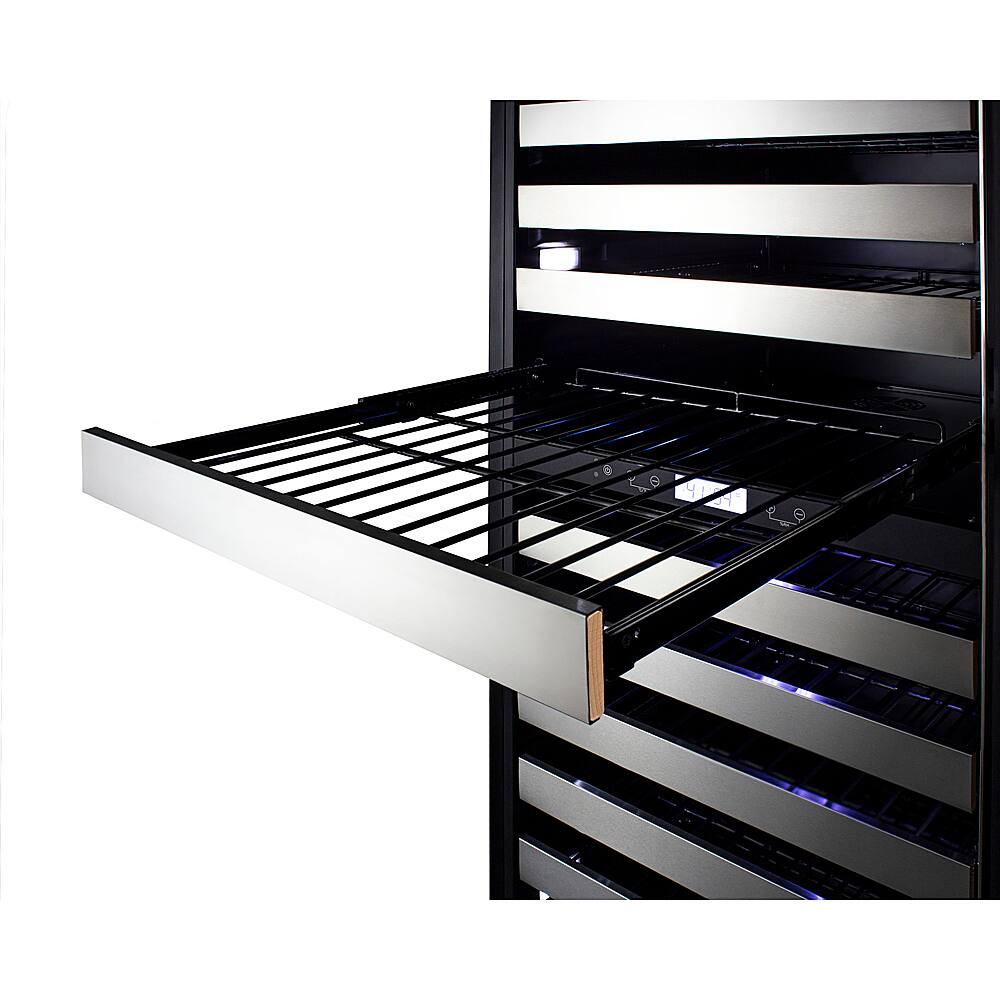 Alt View 13. Summit Appliance - LWC2Z195 Dual Zone Commercial Wine Cellar - Black.