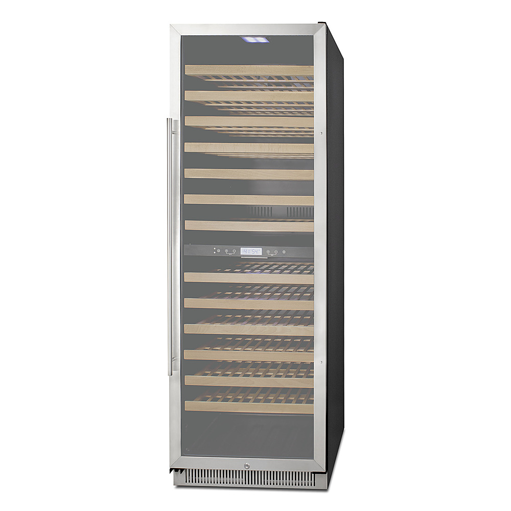 Angle View: Thermador - Freedom Collection 70-Bottle Built-In Dual Zone Wine Cooler - Custom Panel Ready