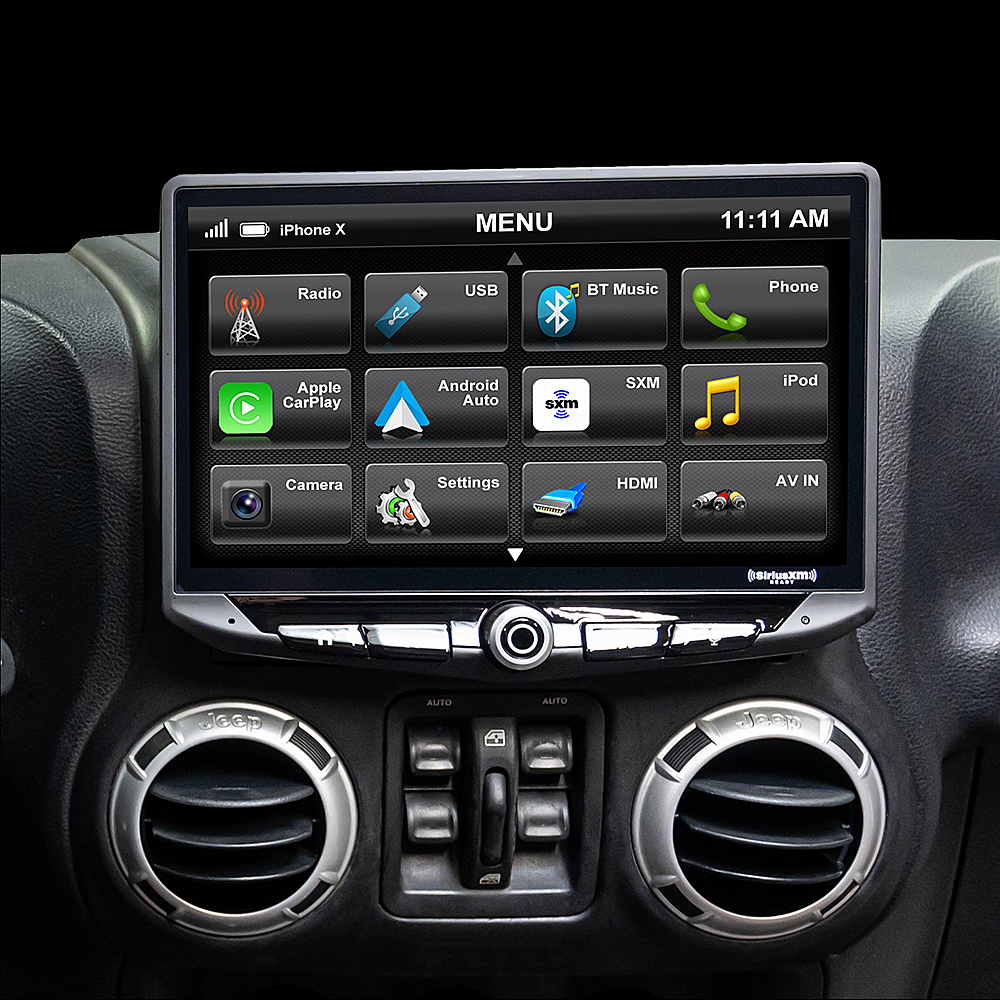 Zonsverduistering Kudde naast Stinger 10” Android Auto/Apple CarPlay Bluetooth Digital Media Receiver  Black STH10JKB - Best Buy