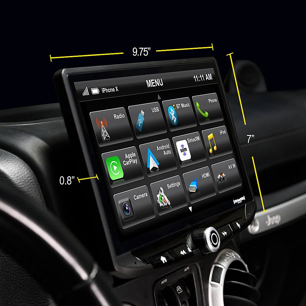 Alt View 11. Stinger - 10” Android Auto/Apple CarPlay Bluetooth Digital Media Receiver - Black.