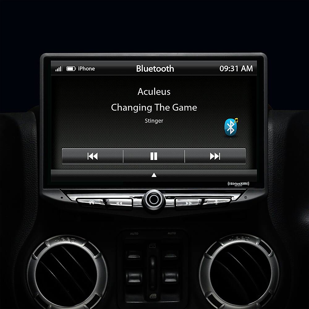 Alt View 24. Stinger - 10” Android Auto/Apple CarPlay Bluetooth Digital Media Receiver - Black.