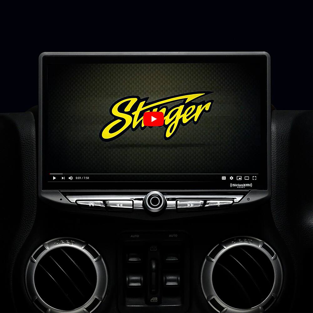 Alt View 26. Stinger - 10” Android Auto/Apple CarPlay Bluetooth Digital Media Receiver - Black.