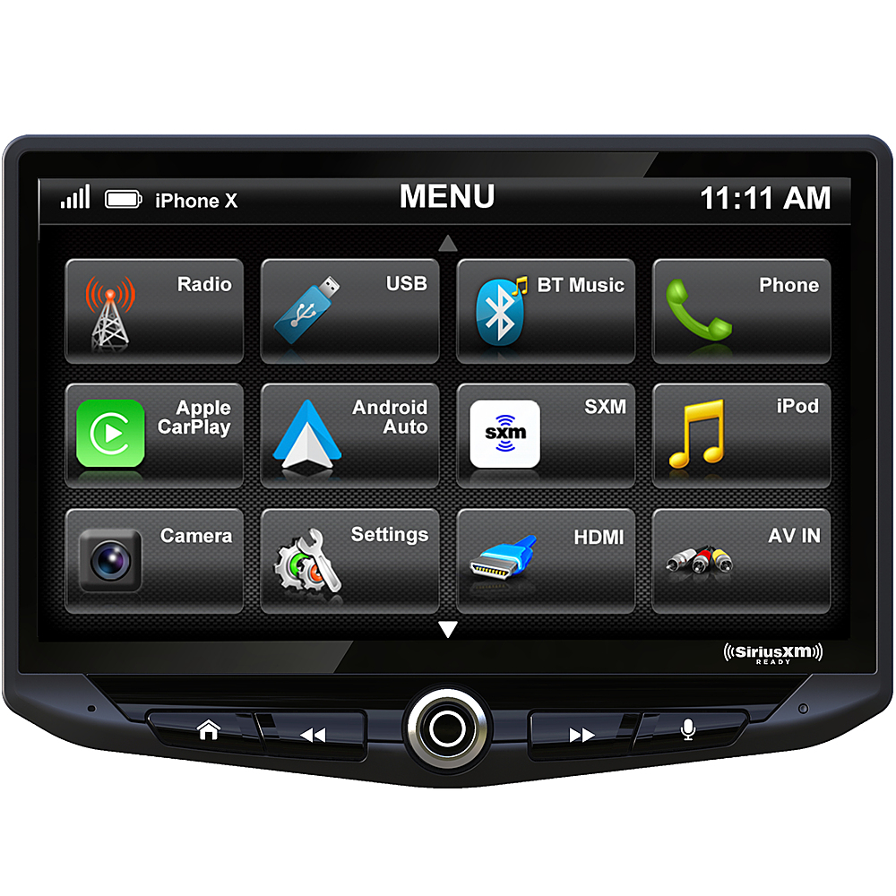 Stinger 10” Android Auto/Apple CarPlay Bluetooth Digital Media Receiver  Black UN1810 - Best Buy