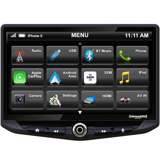 Stinger 10” Android Auto/Apple CarPlay Bluetooth Digital Media Receiver  Black UN1810 - Best Buy