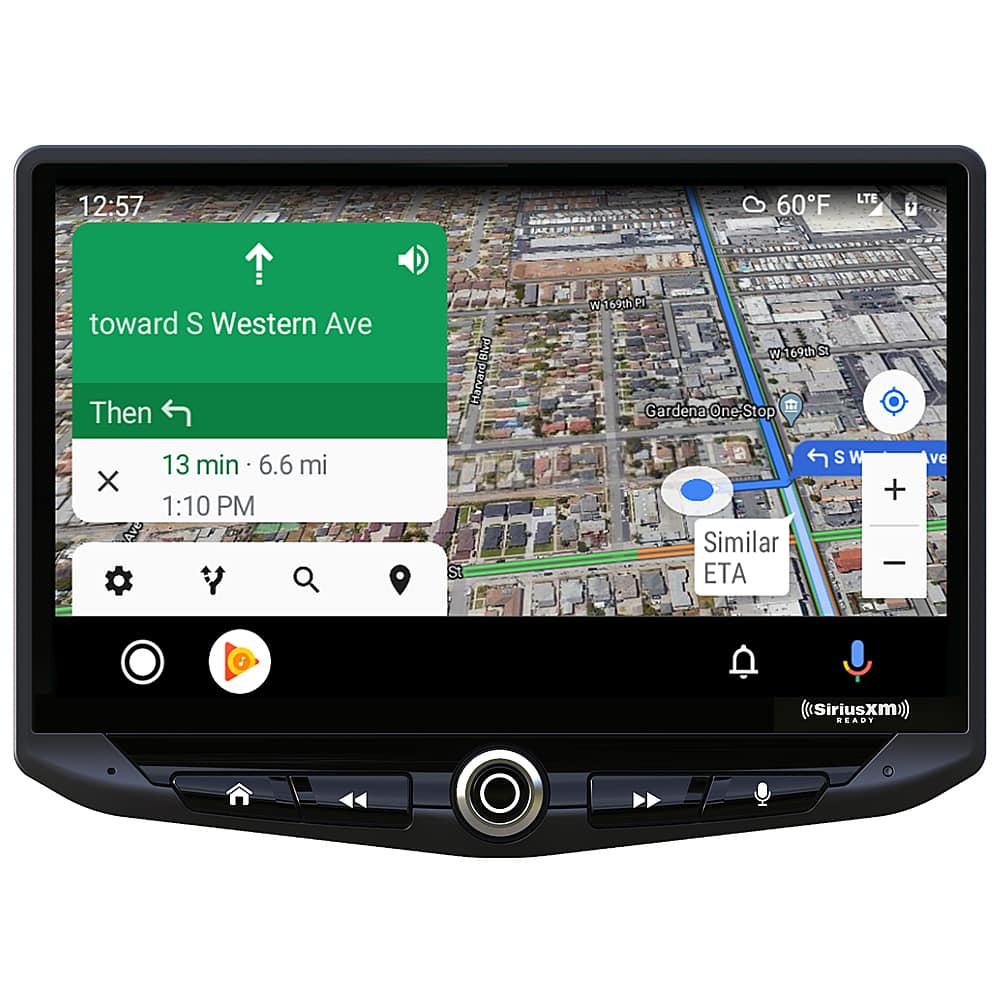 Alt View 19. Stinger - 10” Android Auto/Apple CarPlay Bluetooth Digital Media Receiver - Black.