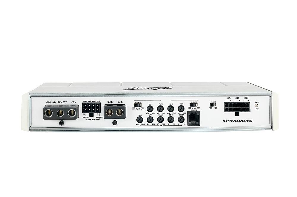 Alt View 11. Stinger - Micro 5-Channel 1000W Marine and Powersports Amplifier - Silver.