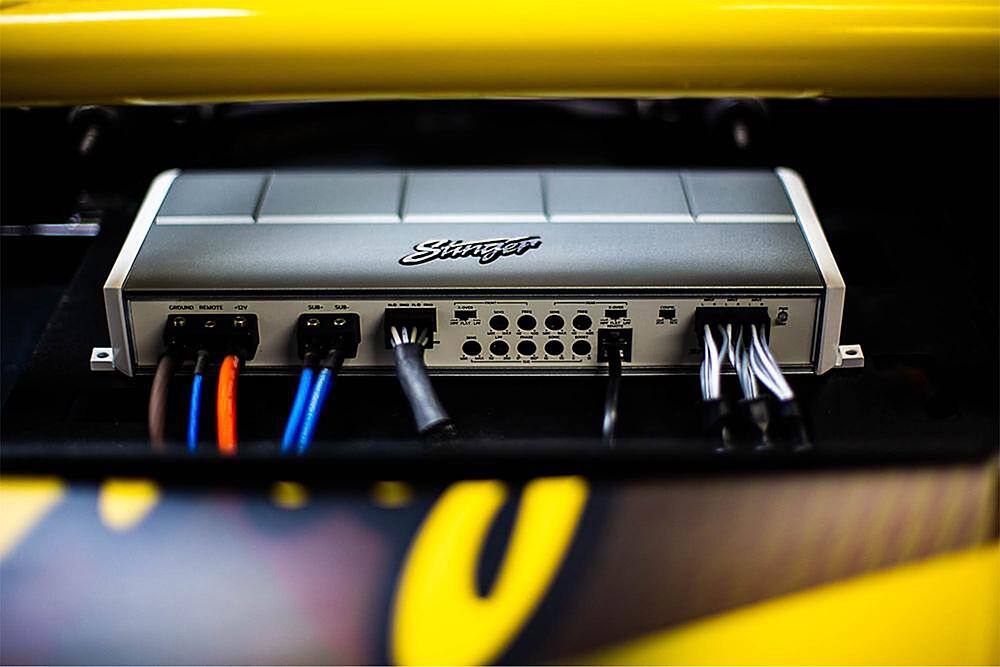 Alt View 16. Stinger - Micro 5-Channel 1000W Marine and Powersports Amplifier - Silver.