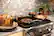 Alt View Zoom 12. Gotham Steel - Hammered Non Stick 10pc Cookware Set with Glass Lids - Copper.