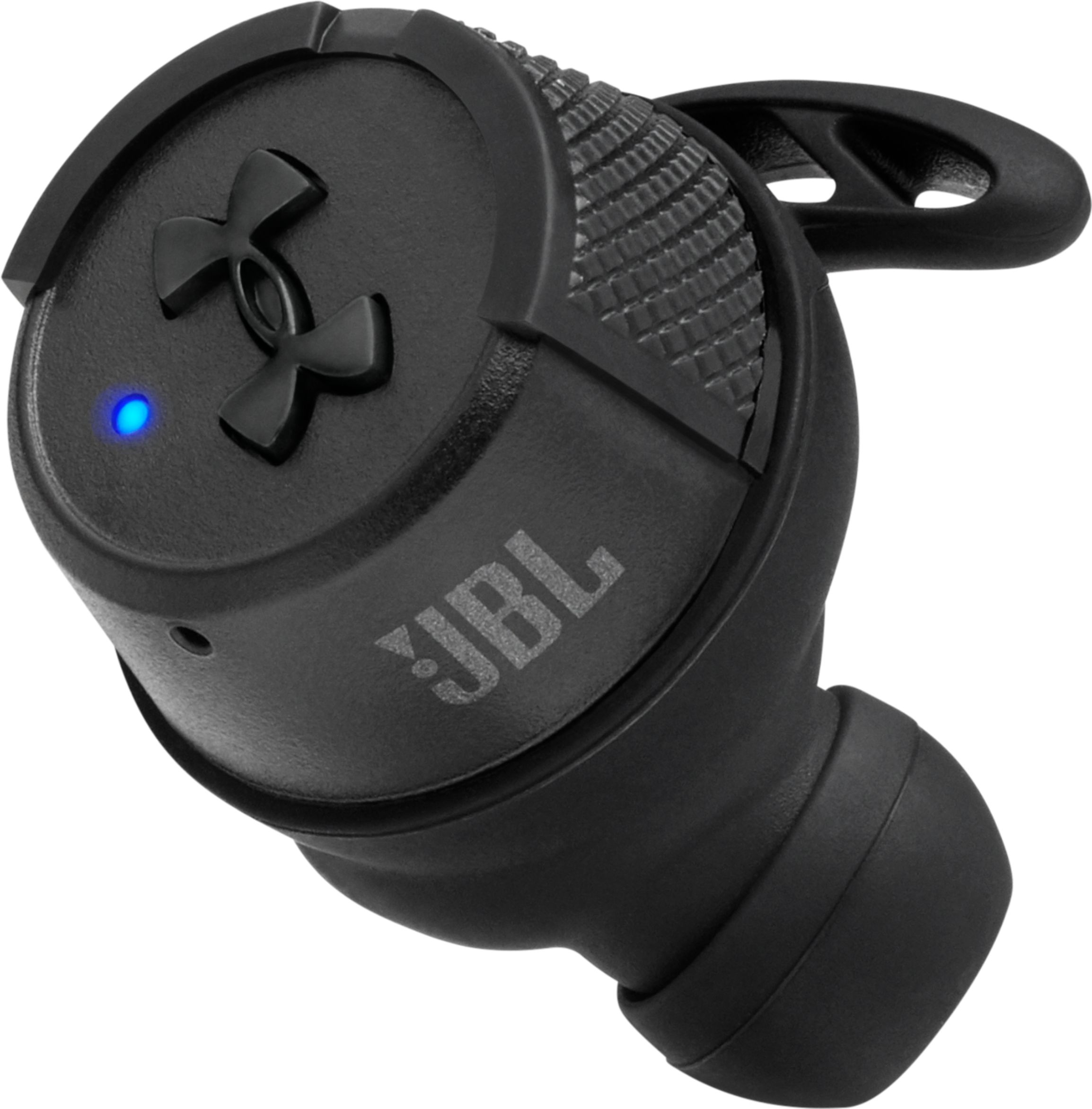 Left View: JBL - Under Armour True Wireless Sport In-Ear Headphones - Black