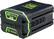 Front. Greenworks - 80 Volt 4Ah Battery (Charger not included) - Black/Green.