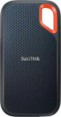 Front. SanDisk - Extreme Portable 1TB External USB-C NVMe SSD - Black.
