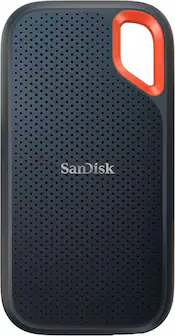 SANDISK - Extreme Portable 1TB External USB-C NVMe SSD - Black