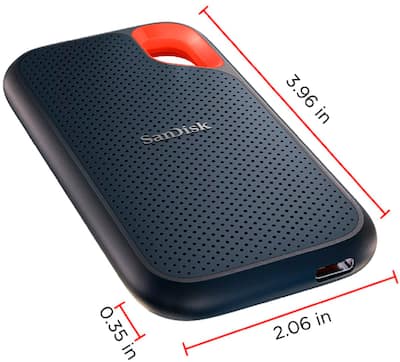 SANDISK Extreme Portable 1TB External USB C NVMe SSD Black SANDISK Extreme Portable 1TB External USB C NVMe SSD Black